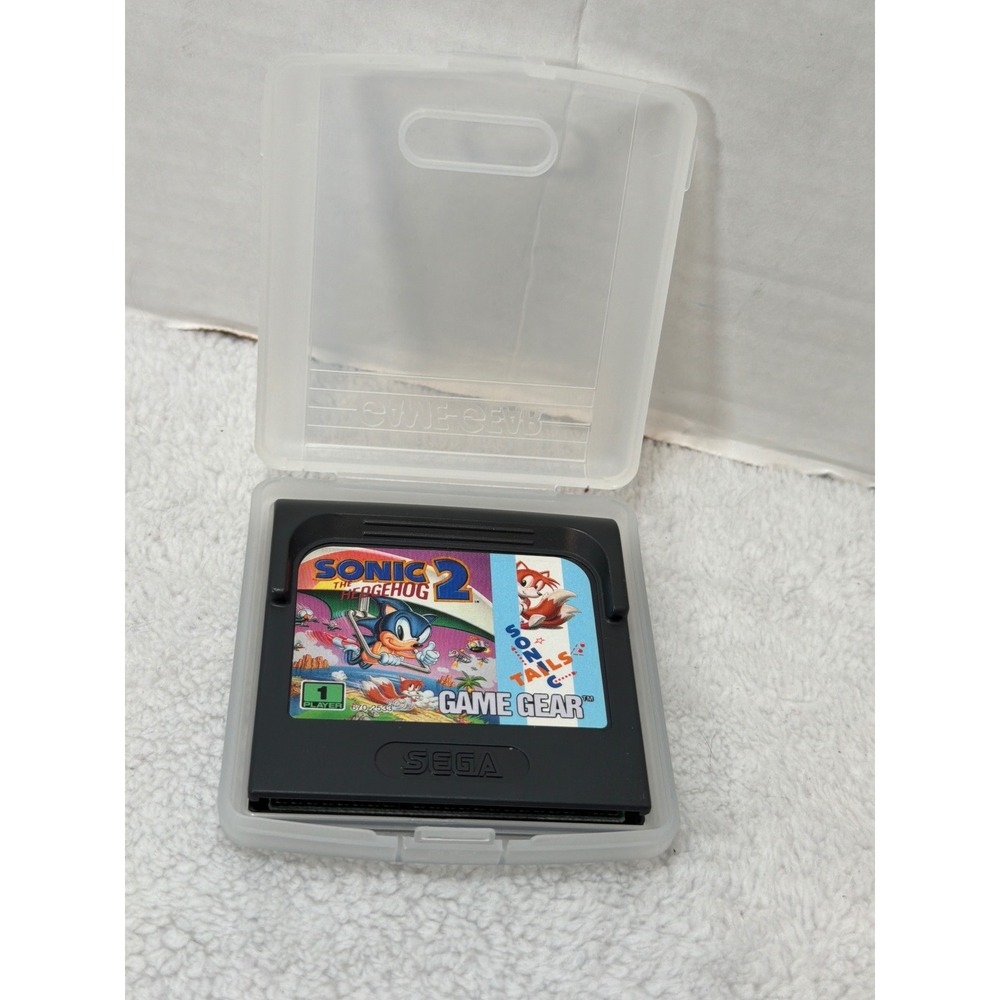 Sega Sonic the Hedgehog 2 Video Game Cartridge Game Gear‎ w Case Untested
